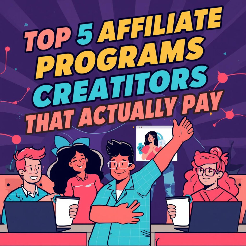 Top 5 Affiliate Programs for Creators That Actually Pay